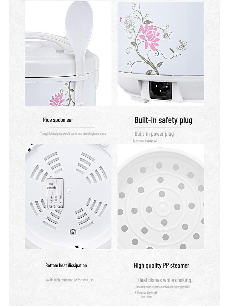 Classic Multi-Function Rice Cooker, Household Large Capacity, 2L/3L/4L/5L, Automatic Small & Versatile Cooker