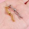 3pcs Gold Color Stainless Steel Adjustable Slider Finger Ring Chain for Jewelry Making DIY Loops Connectors Pendants Chain
