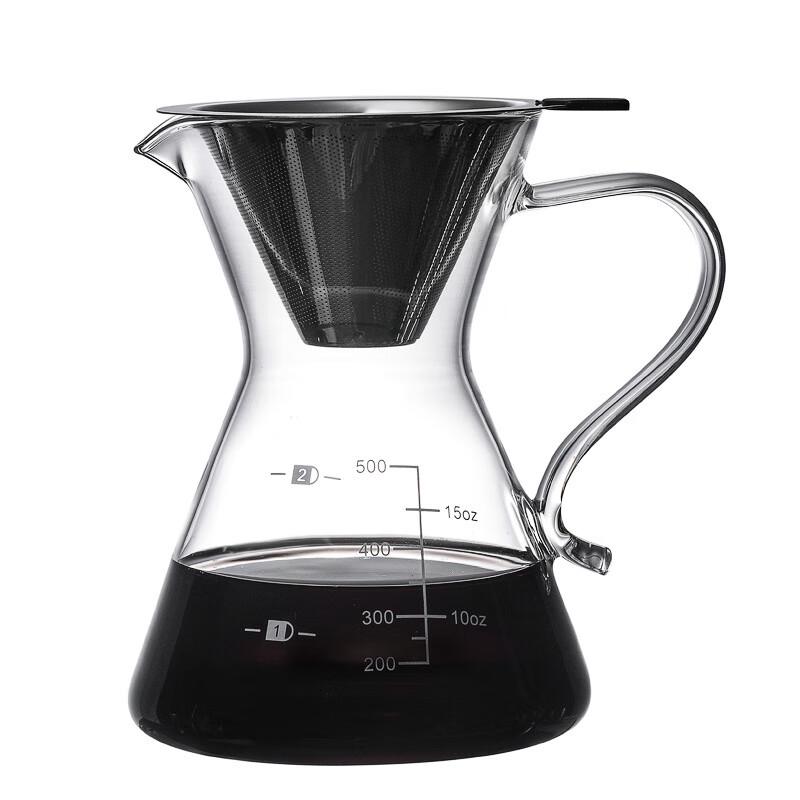 

LISM Glass Pour-Over Coffee & Tea Pot with Filter