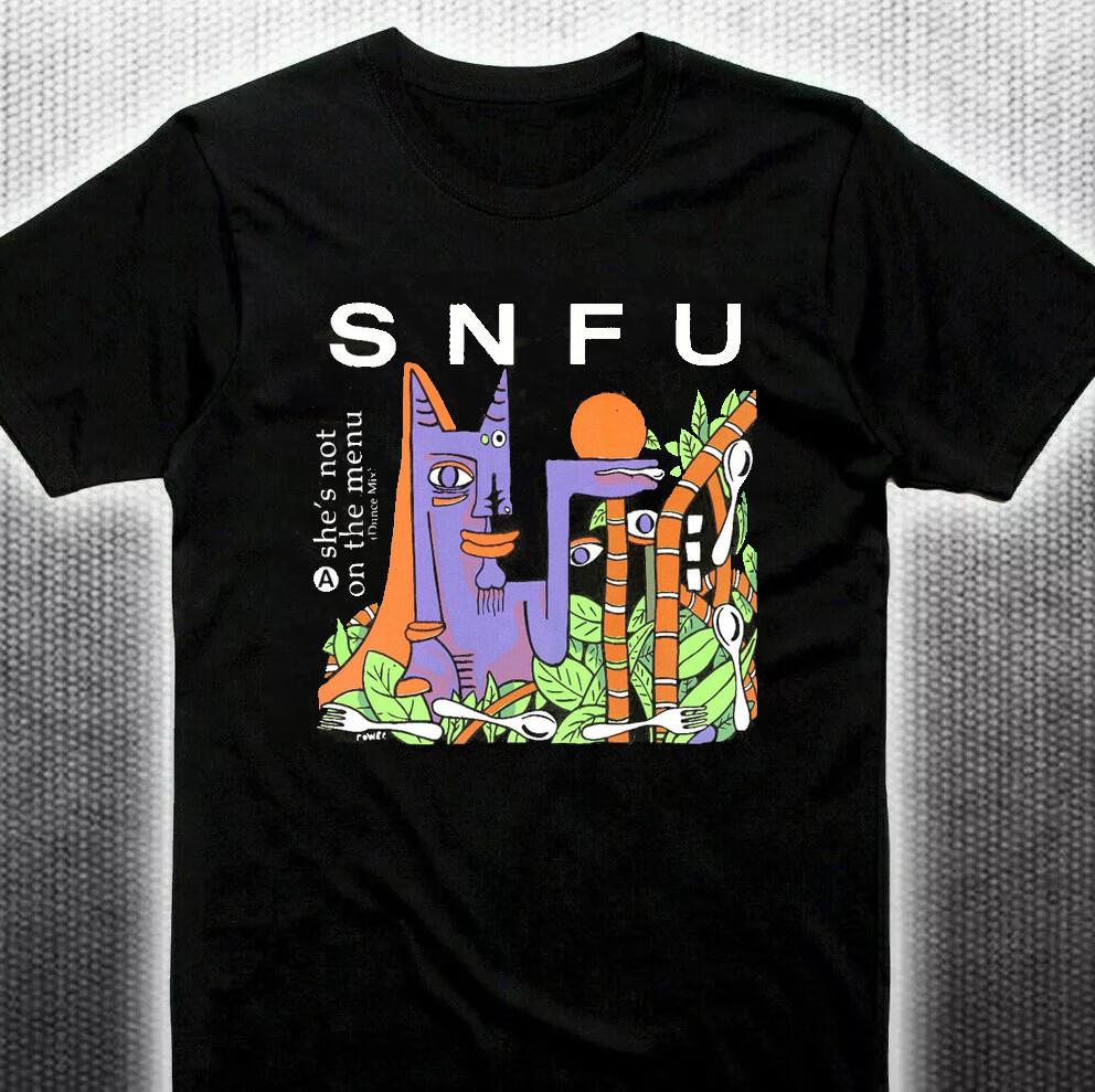 Very RARE SNFU Band Black Cotton Unisex All size S5XL Shirt IA332 Unisex T-Shirt S