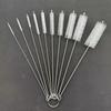 Набір з 10 щіток з нержавіючої сталі для пляшок, соломинок, пляшкова щітка, щітка для чашок