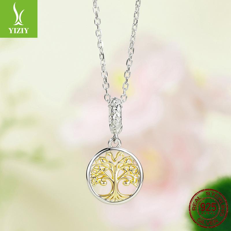 Warm Home Tree Of Life Diy Beaded Jewelry Accessories Love S925 Sterling Silver Lucky Pendant