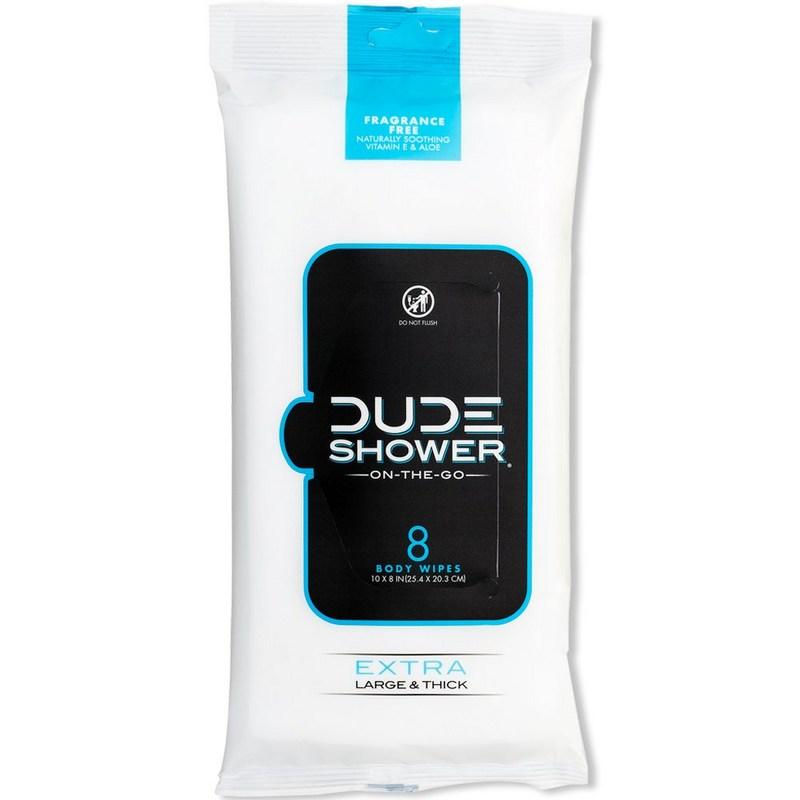 Unscented Shower Body Wipes No Rinse 8 Cans Large Thick Cleansing, 8 wipes, 1 pcs