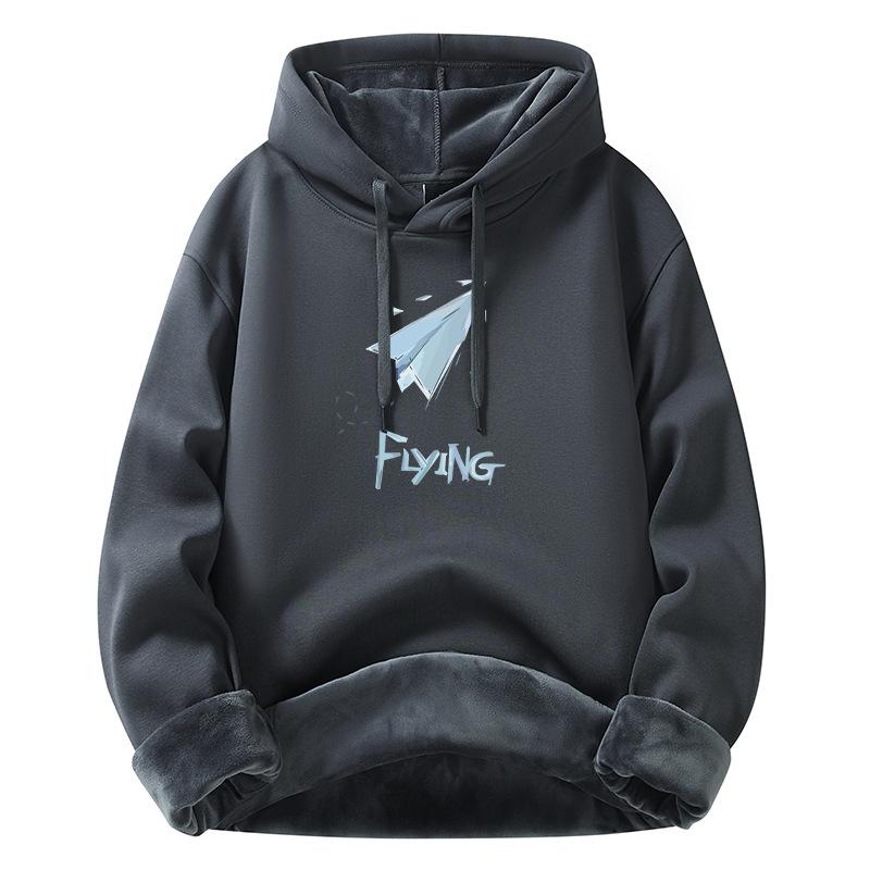 New Cotton Thickened Loose Men's Jacket Fashion Hoodie Trend Sweatshirt Tops