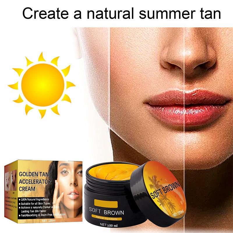 Brown Tanning Creme, Solarium Tanning Accelerator Creme, Tanning Accelerator Creme, Effective In Sun Loungers, Fast Tanning