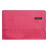 Red Faux Cashmere Winter Scarf for Women - 2026 Korean Style Solid Color Shawl with Logo, Ideal for Annual Meeting Gifts