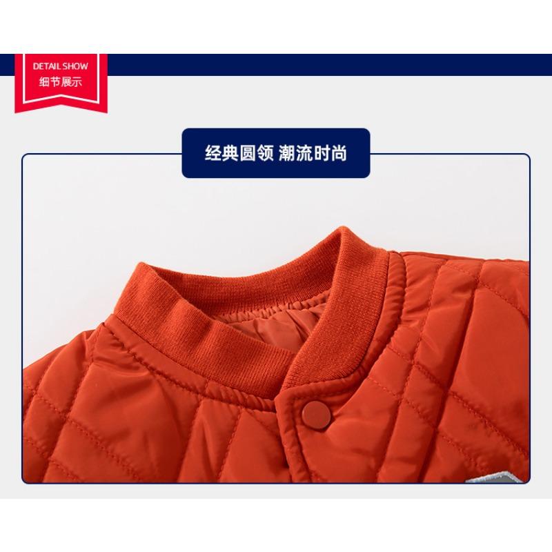 Warmer Winter Casual Unifarbener Gepolsterter Jungenmantel Kinder Outdoor Warme Baumwolljacke