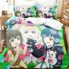 Anime Kuma Kuma Kuma Bear Bedding Set 3D Printed Suitable For Bedroom Duvet Cover Set With Pillowcases Kids Home Textile