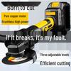 High-Power Brushless Rechargeable Angle Grinder with Lithium Battery for Cutting and Multi-Function Polishing