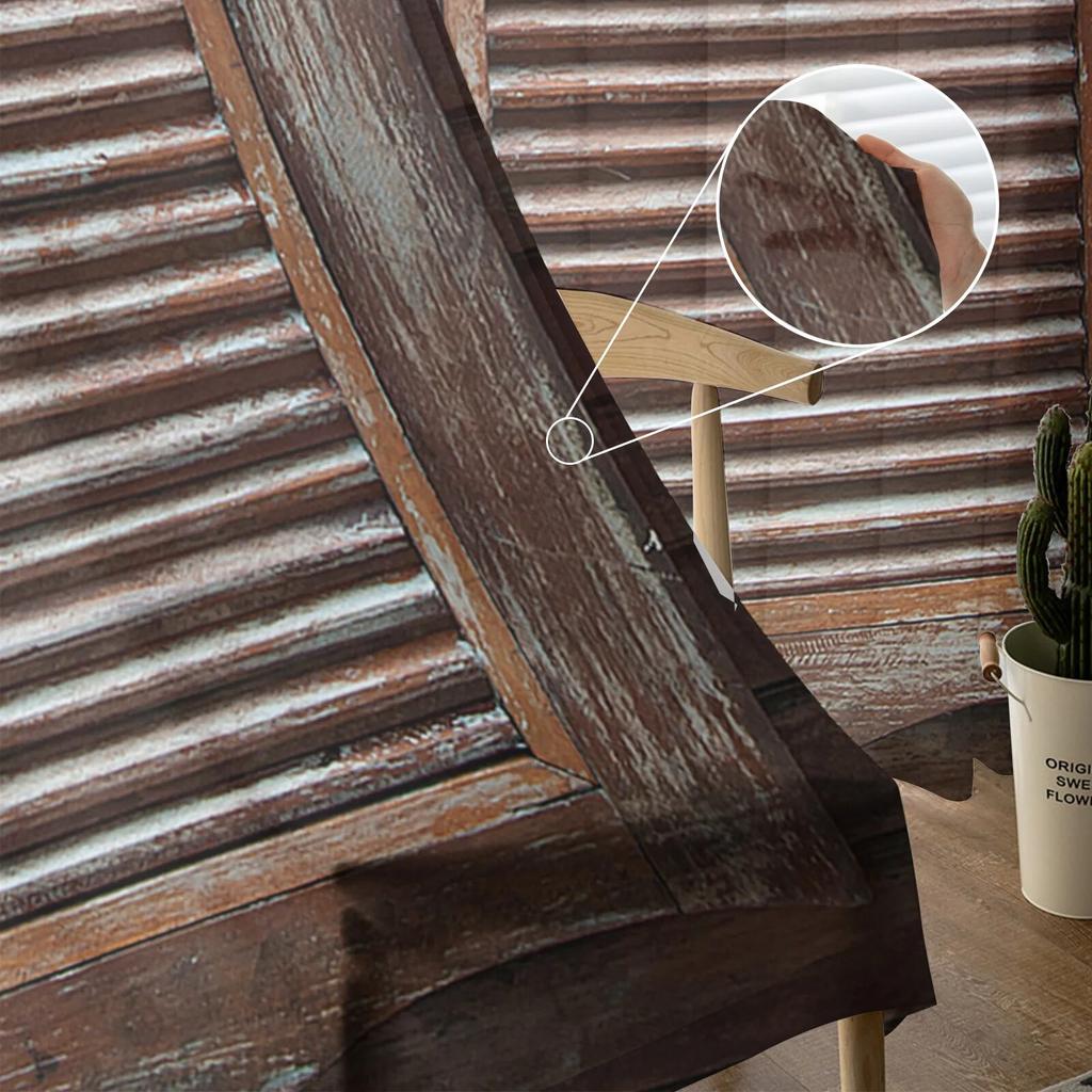 Ușă De Lemn Stil Vintage Perdele Moderne Tulle Pentru Sufragerie Dormitor Casă Bucătărie Fereastra Perdele Sheer