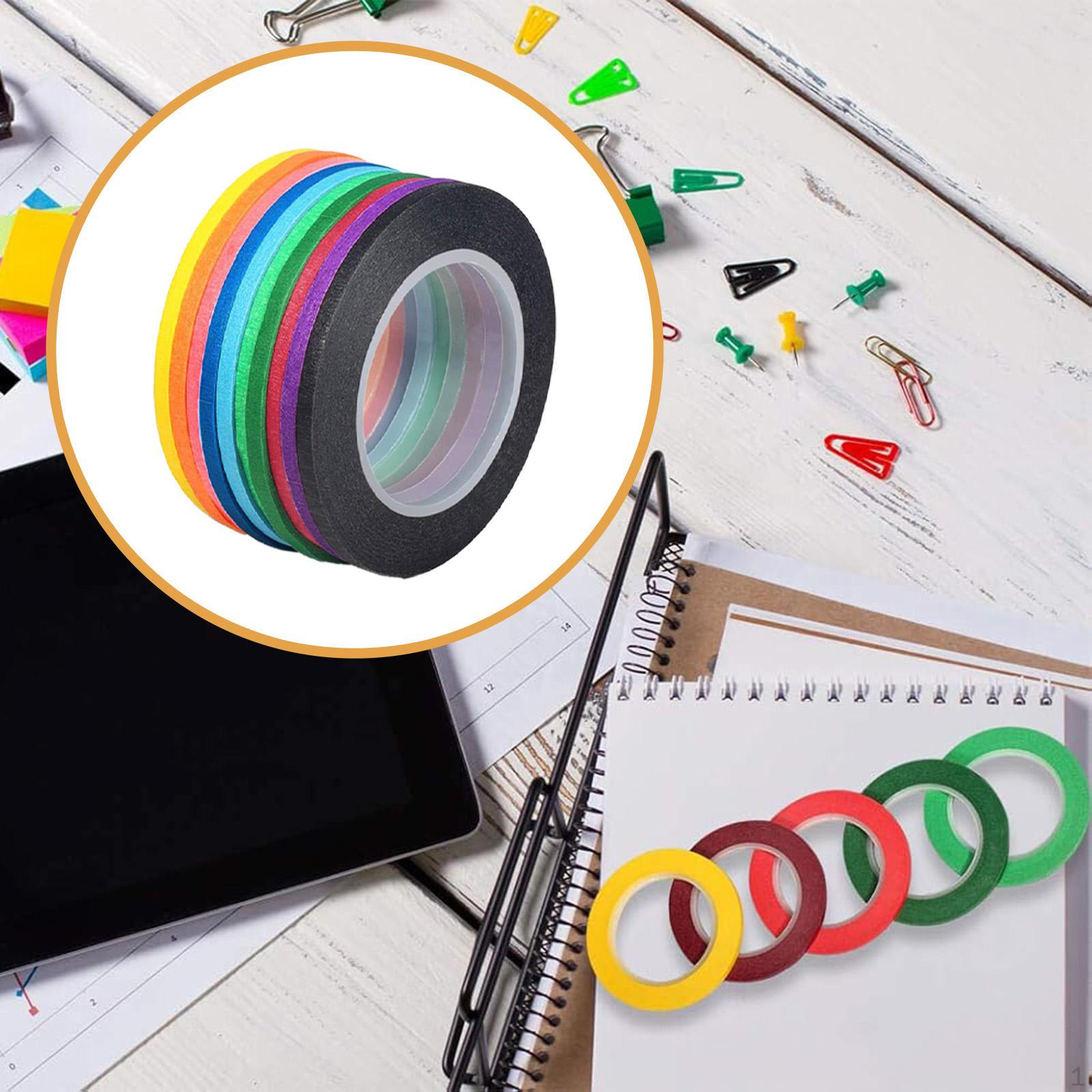 

1/8 Inch Whiteboard Pinstripe Tape for Dry Erase Board, Thin Lines, Graphic Chart, Grid Marking 10 rolls