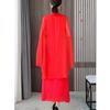 Chinese Style Plus Size Women's Modified Chinese Red Shawl Dress Chorus Host Dance Skirt Evening Dress M-5XL