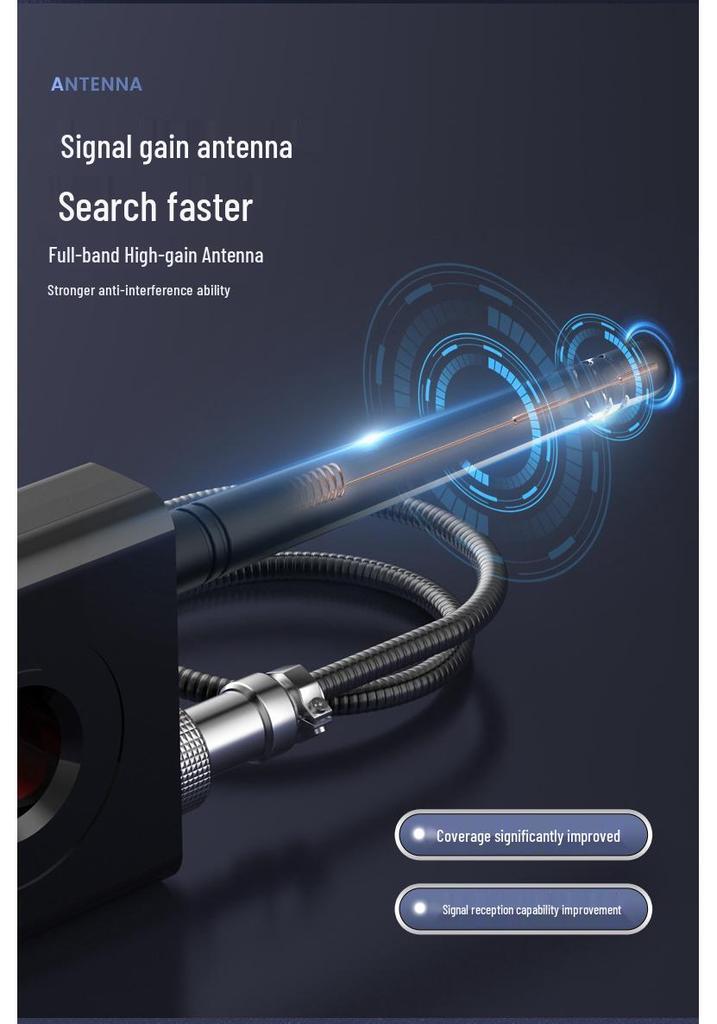 K66 Signal Detector: Anti-Peeping, Anti-Positioning, Camera & GPS Scanner for Hotel & Car Monitoring