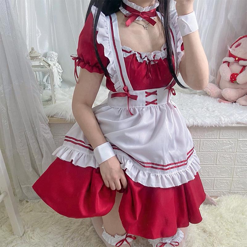 Two-dimensional Anime Maid Costume Cosplay Cute Maid Lolita Dress Maid Uniform Suit