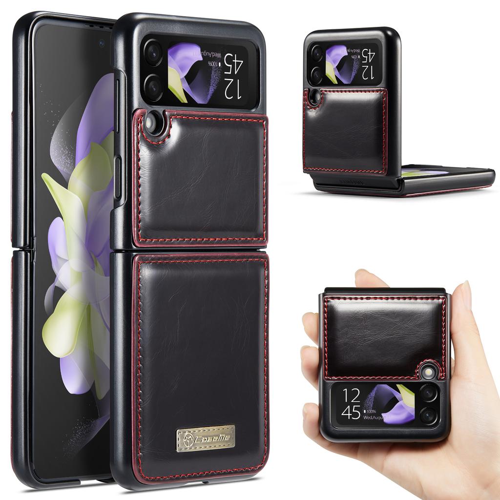 Anti -Drop Phone Accessories Leather Bag Case For Samsung Galaxy Z Flip 4 Flip3 Flip4 Flip 3 5g Non -Fingerprint Phone Cover