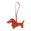 Mode Auto Dackel Hund Keychain PU Leder Hund Schlüsselanhänger Schlüssel Schmuckstück Tasche Halter Für Frauen Je Y7L9