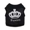 Pink Big Crown Pet Vest for Small Dogs and Cats - Spring/Summer Style