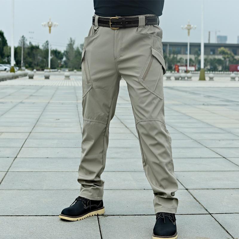 New Summer Quick-Dry Tactical Pants IX9 - Breathable Multi-Pocket Nylon Outdoor Trousers.