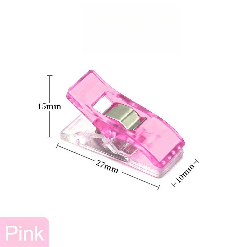 Mini Clip per Orlo in Plastica Strumento di Posizionamento e Fissaggio per Cucito Clip Multifunzione per Artigianato Fai da Te per Cancelleria da Ufficio Rilegatura di Documenti Accessori per Cucito