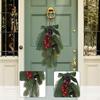 Kersttraanvormige Krans Decoratie Ophangen voor Buiten Vakantie Jubileum 20cmx6cmx32cm