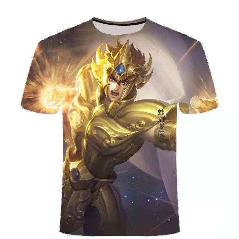 

Летняя 3D футболка Youth King of Glory Game Top с коротким рукавом 6XL
