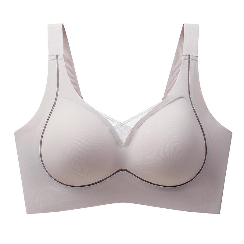 Seamless Lingerie Women's Gathering Thin Bra Adjustable Accessory Breast Anti Sagging Sports Sleep Bra