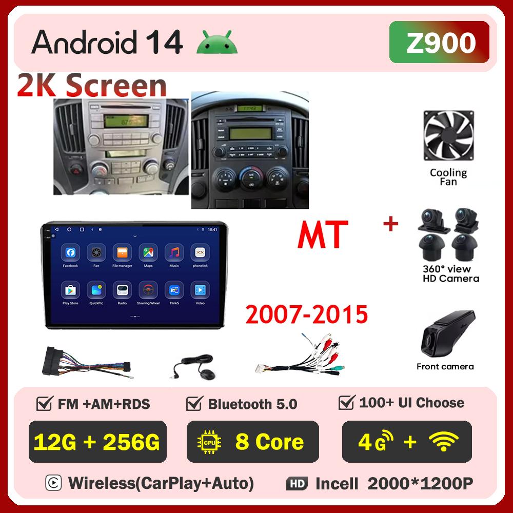 Pentru Hyundai H1 Grand Starex i8000 TQ 2007 - 2015 Player Radio Auto Ecran Carplay Auto Autoradio Mirror Link Carplay Android auto