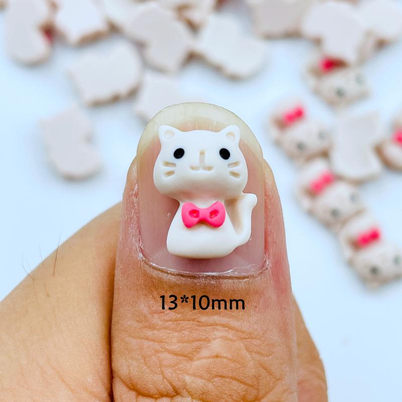 

20Pcs New Cute Mini Kawaii Cartoon Kitten Flat Back Resin Cabochons Scrapbook Diy Party Hairpin Accessories Craft A128