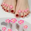 8 PCS Silicone Flower Nail Dividers Black Flower Petal Toe Separators Pedicure and Manicure Women s Flower Nail Art Stickers, Daily DIY Nail Care Tool