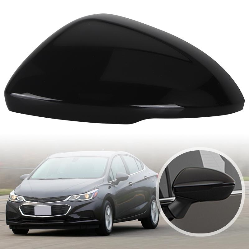 Glossy Black Door Wing Rearview Mirror Cover HousingFor Chevrolet Cruze 2017 2018  Replace Part Side Mirror Cover Shell Cap