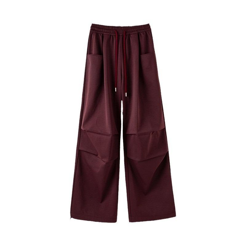 Fleece Thickened and a and Sa Overalls Children's Winter Fashion Casual Loose Straight Wide-leg Sweatpants