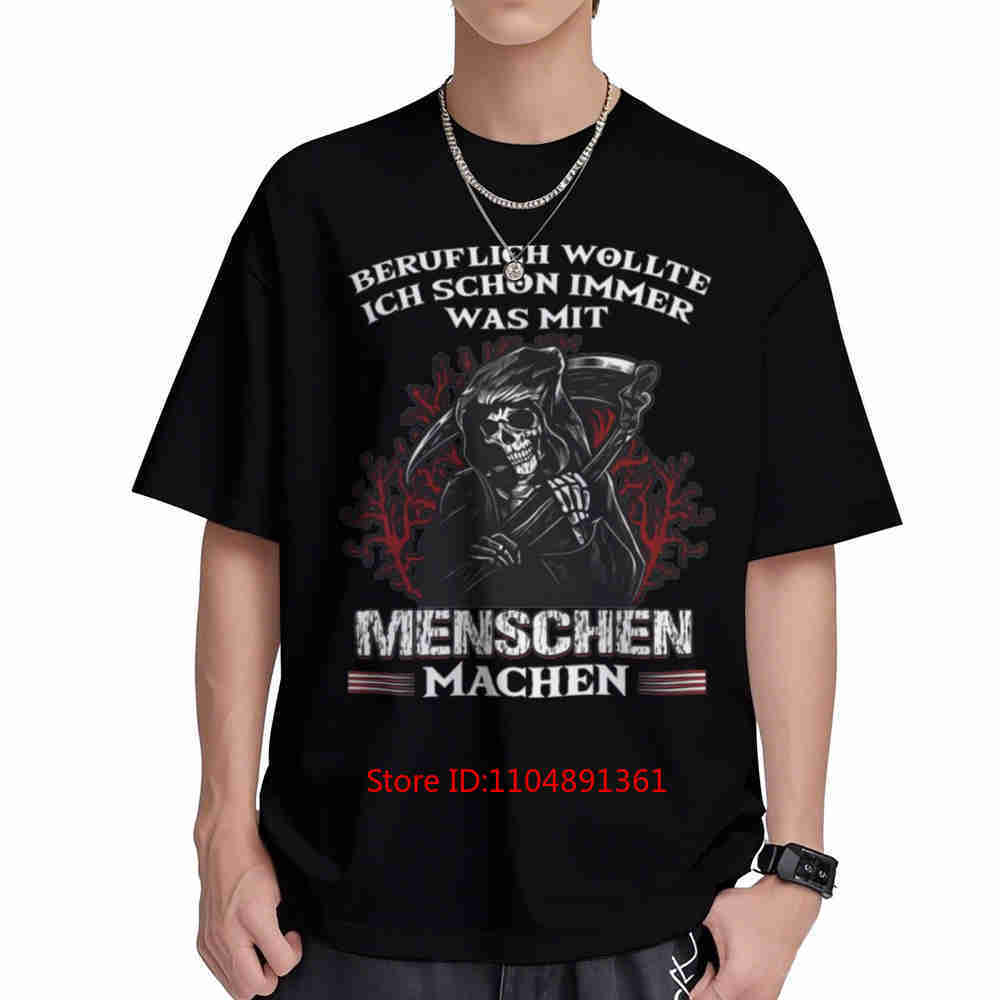 Death Reaper Dark Humor Short Sleeve Tee 100 Cotton Tshirt