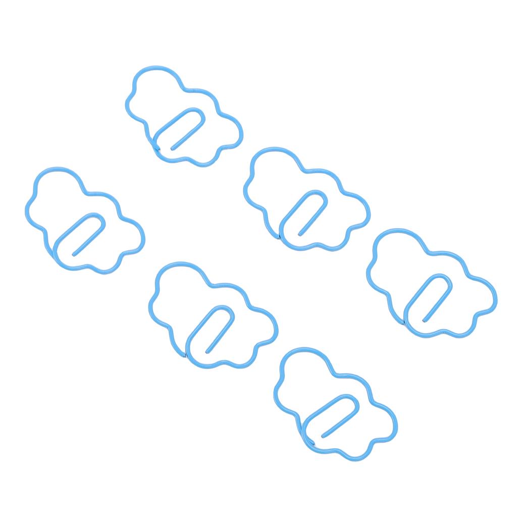 100 Pcs   Shaped Paper Clips Cute Fun Decorative Iron Bookmarks Planner Clips with Transparent Box for Study Work