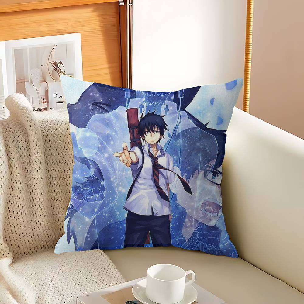 Blue Exorcist Cushion Cover Pillowcase Upholstery Sofa Throw Pillow Home Decor Pillowcas