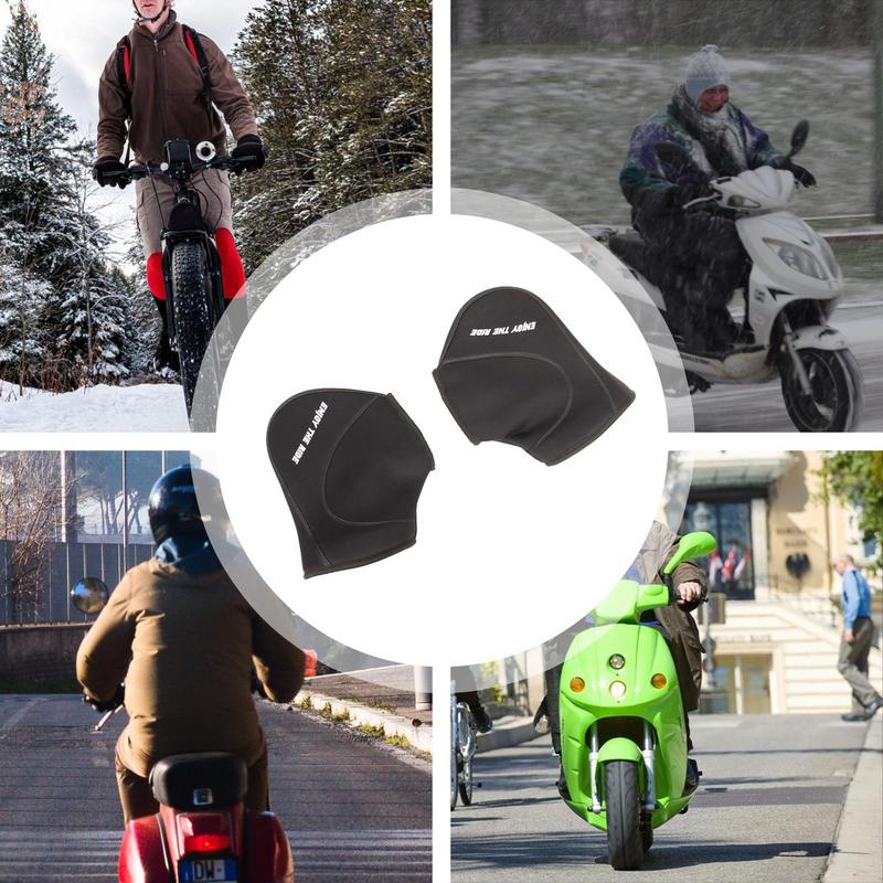 29X12cm Winter Motorcycle Handlebar Gloves Windproof Bike Hand Warmer Mitts Handlebar Muffs for Scooter Snowmobiles Glove