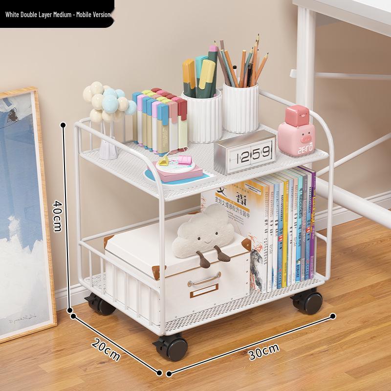 Multilayer Desktop Bookshelf and Organizer for Office, Dining, or Dorm Desk