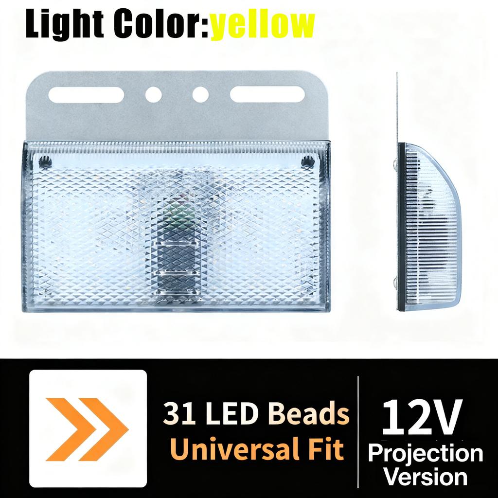 New LED Side Marker Lights Truck LED Side Marker Bulb DC 12V-24V Turn Singal Light Truck Accessorie for Trailer BUS Van Caravan