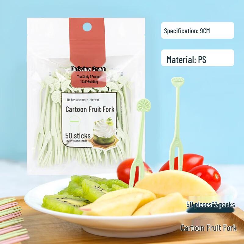 Cartoon Disposable Fruit Forks (50 Pcs)