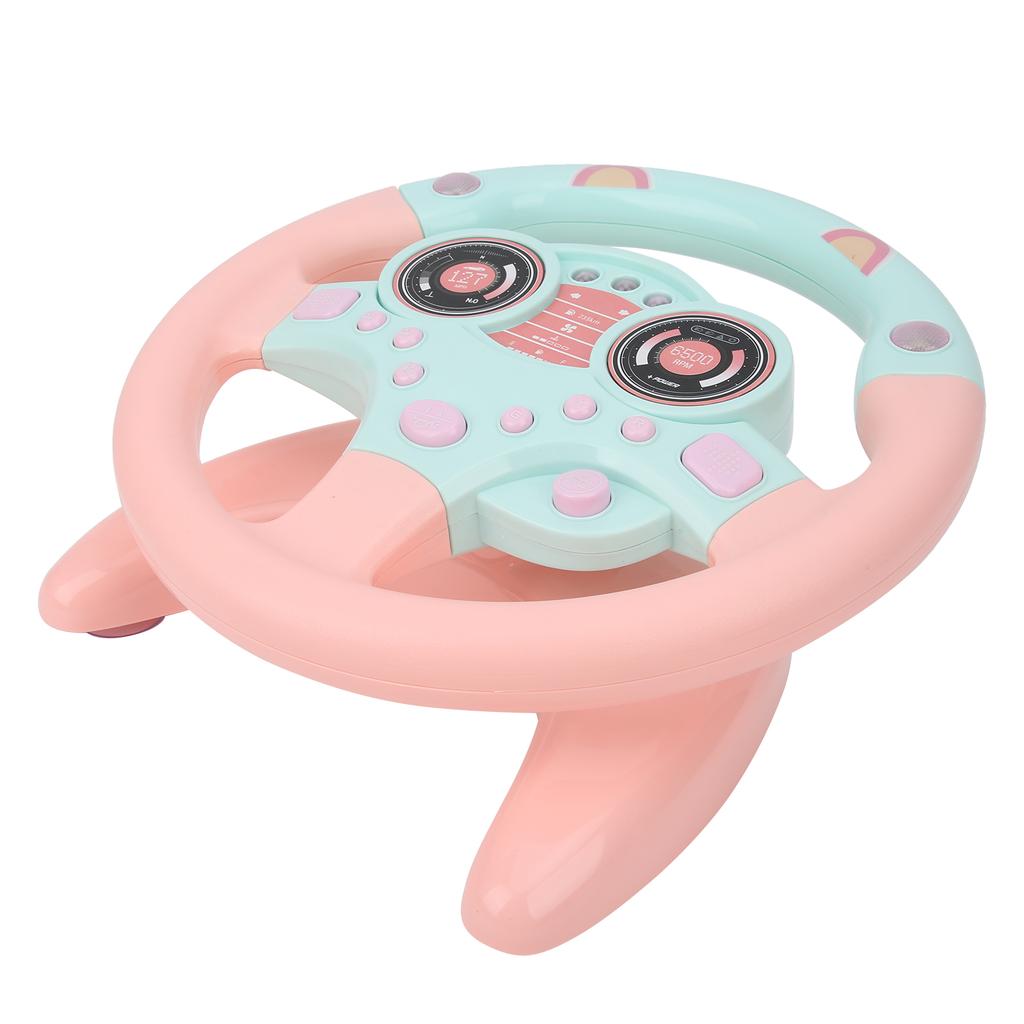 Simulation Steering Wheel Children Early Education Initiation Toy with Base Birthday Gifts