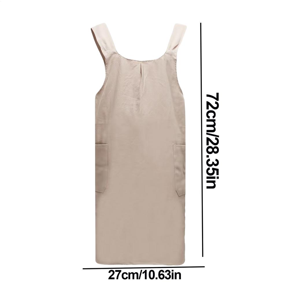 

Crossed Aprons Cotton Aprons With Pockets Cross Back Cute Apron Dress For Gardening Painting Baking And Cooking Kitchen Supplies хакі