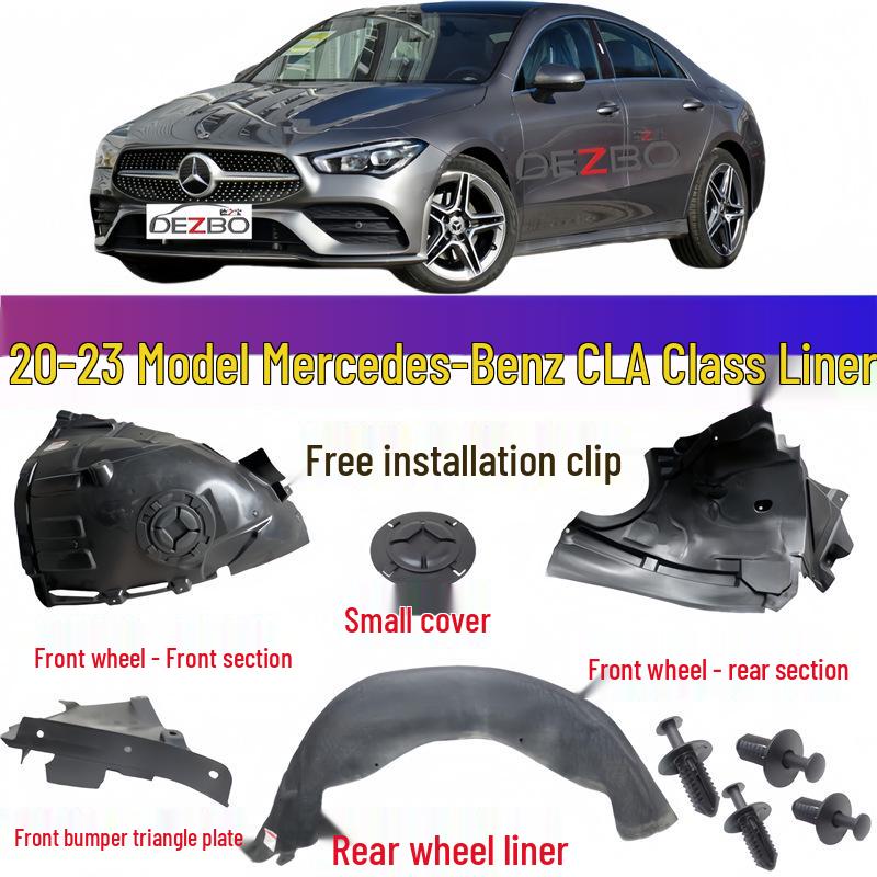

Front/Rear Fender Liner Triangle Board for Mercedes-Benz CLA-Class W118 Small Cover Plate [Driver s Side Left]