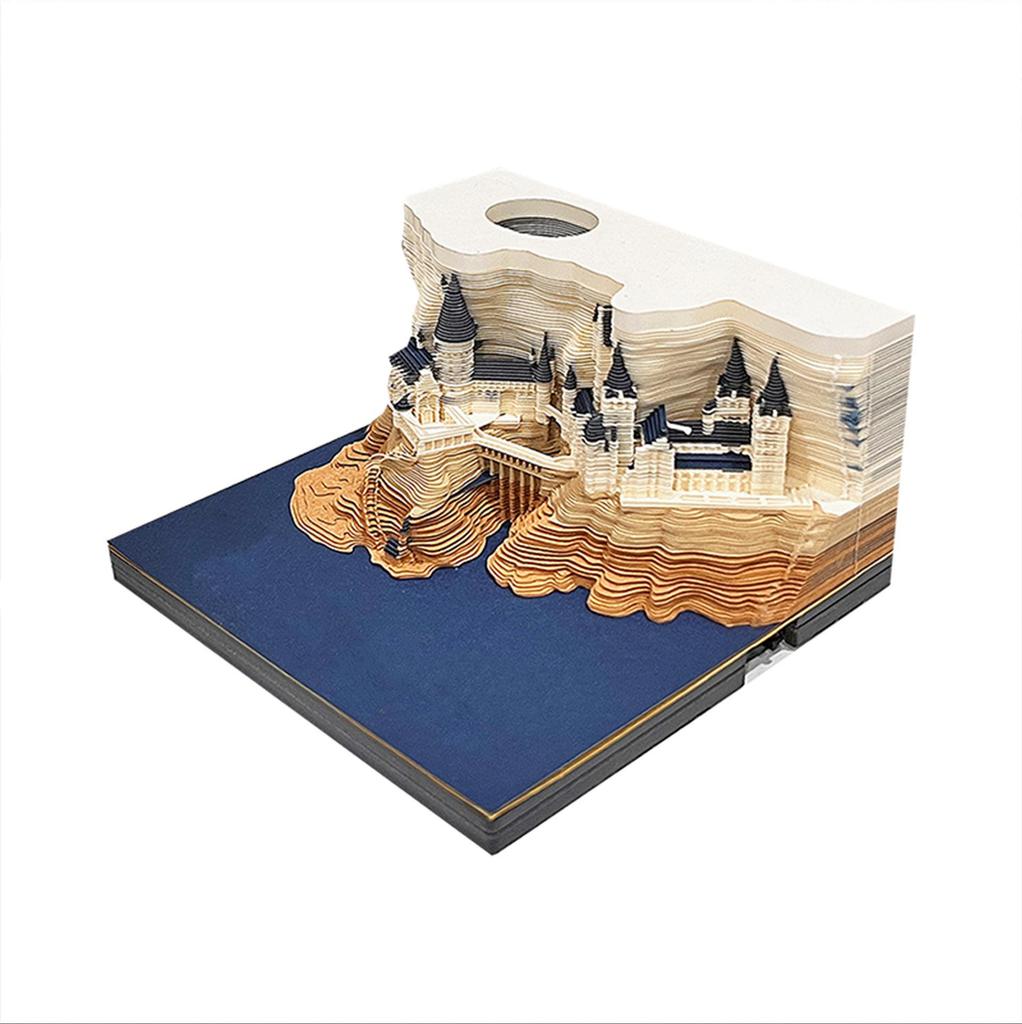 3D Stereoscopic Sticky Note Sculpture 2026 Calendar: Creative Tear-off Convenience Pad and Desktop Ornament