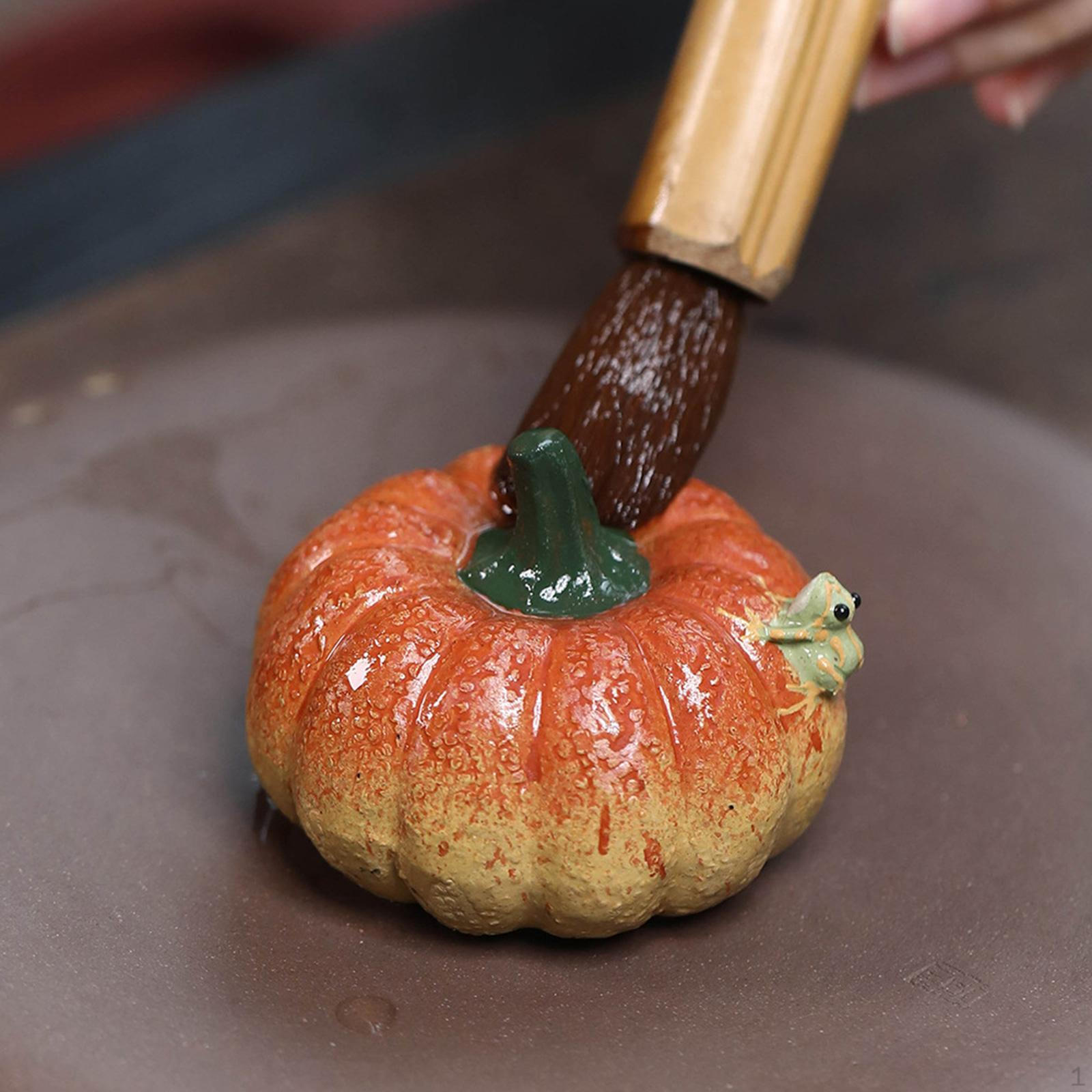 

Очаровательная скульптура лягушки-тыквы, чайный питомец, домашний декор, акцент Short Pumpkin