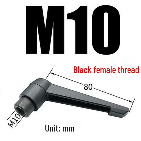 Adjustable Ratchet Handle L-Shaped Wrench with M5/M10/M16 Set Screw 7-Shaped Quick Lock Bolt