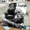6 Size Rap Singer 2Pac Blankets 3D Printing Comfortable and Soft Picnic Blanket Gift To Family or Friends picnic blanket