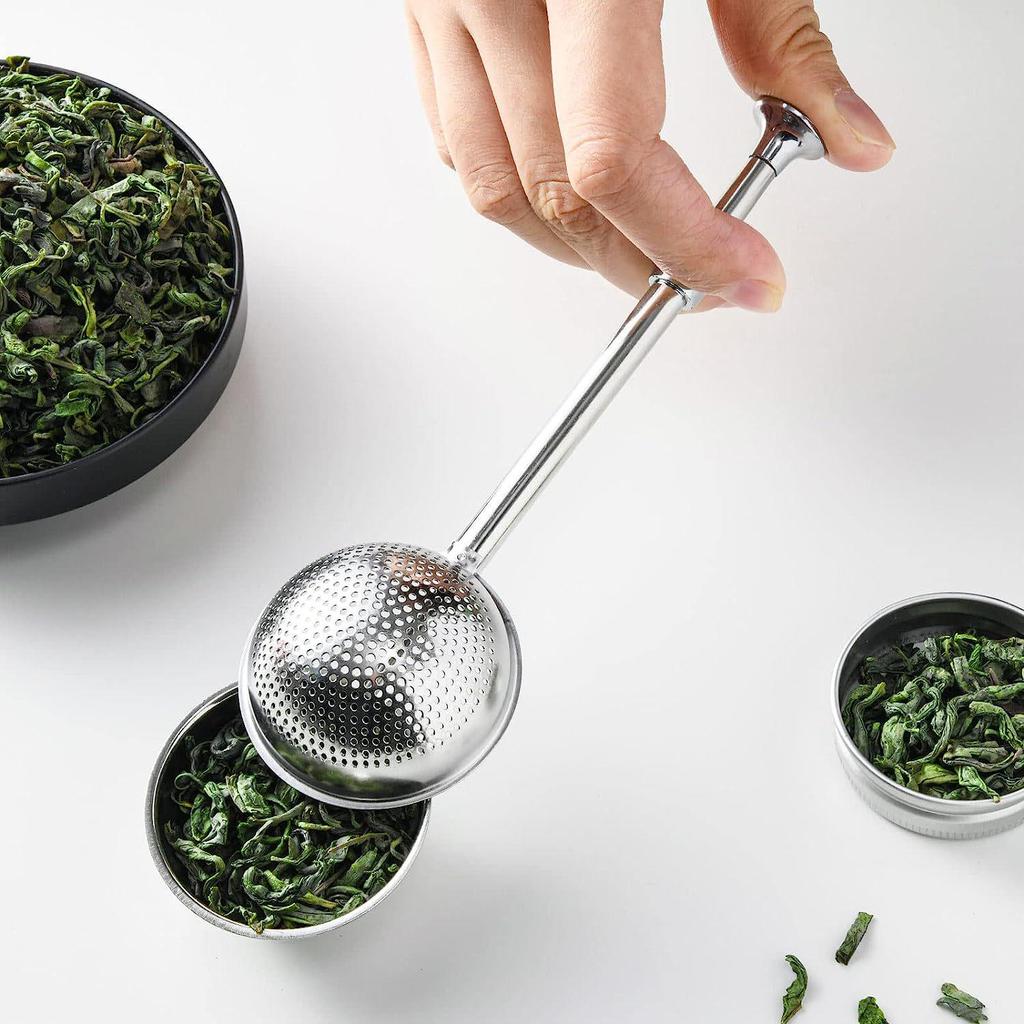 Stainless Steel Powder Shaker & Semi-Leaking Tea Ball Sifter – Ideal for Flour, Frosting, Sugar, and Powder.