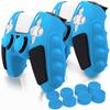 For Sony PlayStation 5 Controller Silicone Case with 8 Joy-Stick Caps Color Matching Protective Cover