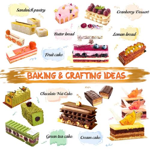 Funshowcase 12-Kavitäten Schokoladenriegel Rechteckige Silikonform, Kuchenform, Schokoladenform, Keksform, Platinsilikon, für Süßwaren