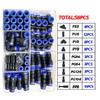 58Pcs/Box PU/PG/PE/PY/PV PP Plug Pneumatic Connectors Kit 8mm Outer Diameter of the Hose Pipe Tube Air Compressor Parts