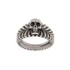 Unisex Adjustable Skull Relief Ring In Plated Finish Retro Vintage Statement Jewelry Men Women